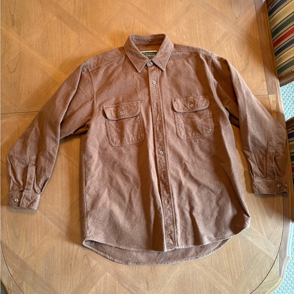 Field & Stream Men's Tan Button Down Shirt